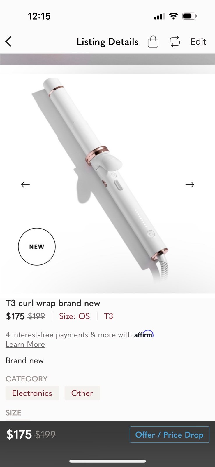 T3 curl wrap brand new