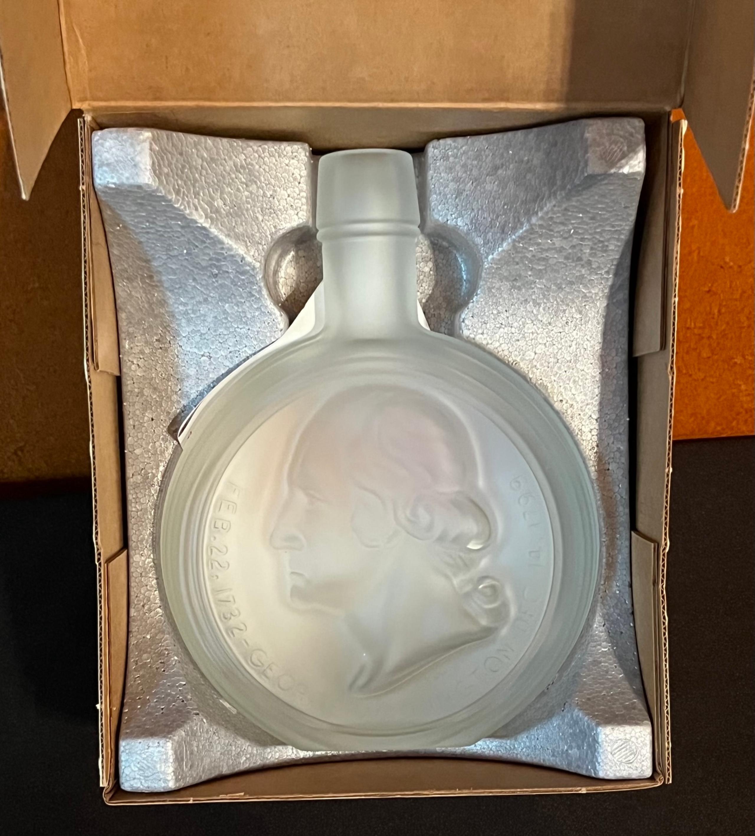 Vintage 1970’s Collectible President George Washington Decanter Glass NEW