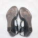 Coclico Sz 38 Dark Gray Green Black Strappy Open Toe Leather 3.5 Wedge