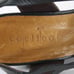 Coclico Sz 38 Dark Gray Green Black Strappy Open Toe Leather 3.5 Wedge
