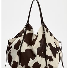 Zara satin effect tote bag