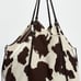 Zara satin effect tote bag