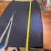 BCBG MAXAZRIA Necole Blocked Blue Denim Suit Skirt and top