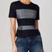 BCBG MAXAZRIA Necole Blocked Blue Denim Suit Skirt and top