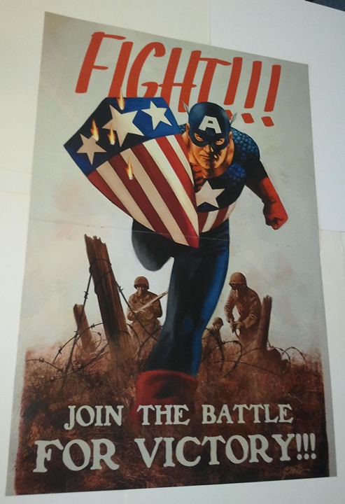 Captain America Poster #75 WWII Propaganda Steve Epting Original Shield Rogers