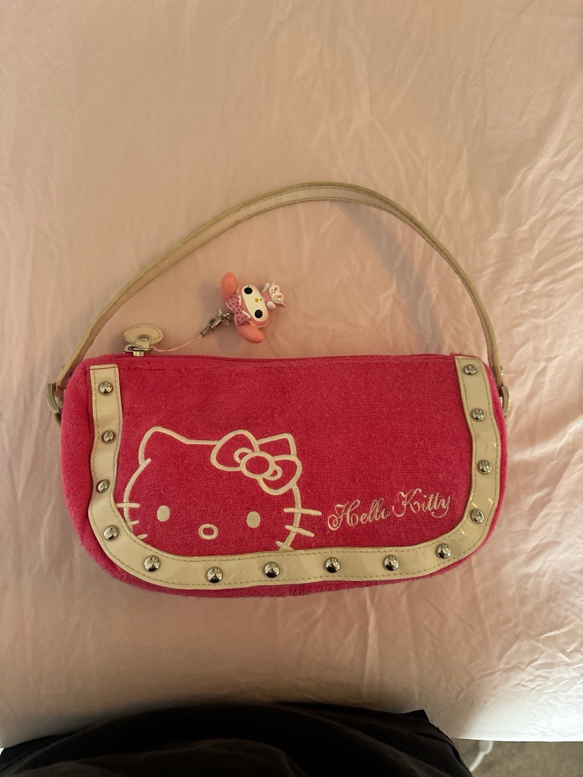 Terry cloth hello kitty bag