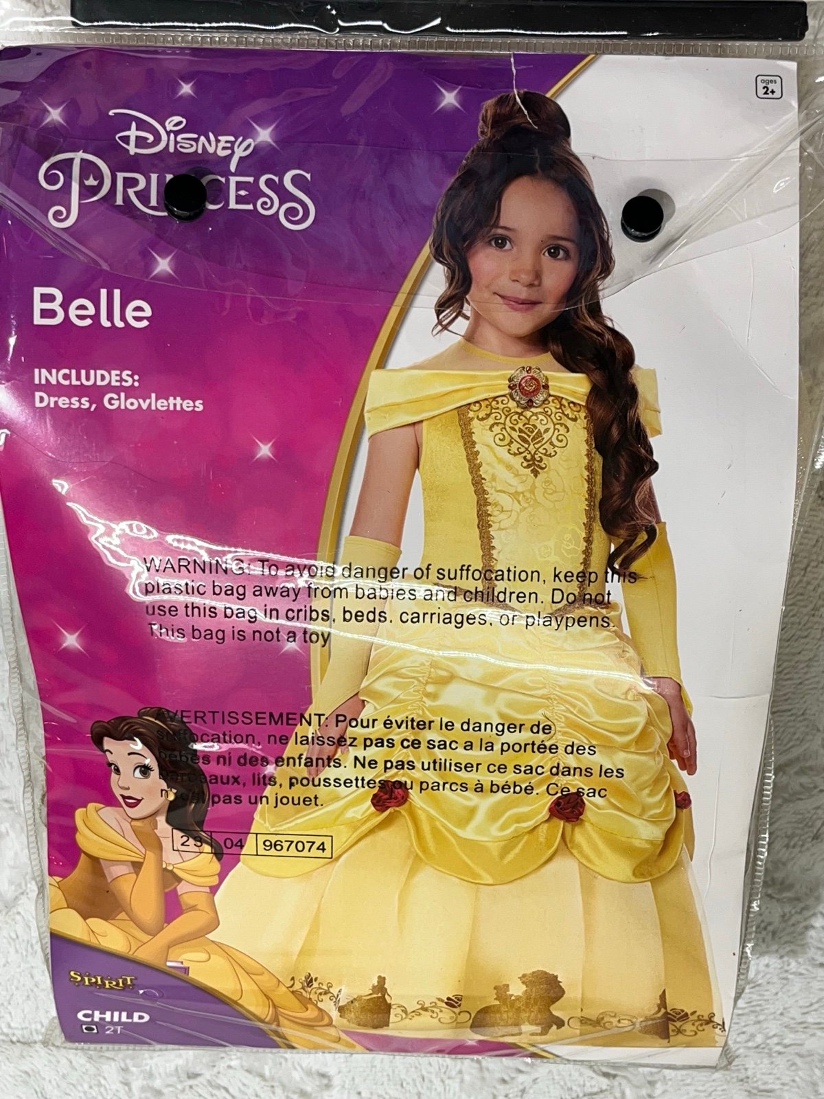 Beauty and the Beast Belle Costume Disney Princess Deluxe size 2T