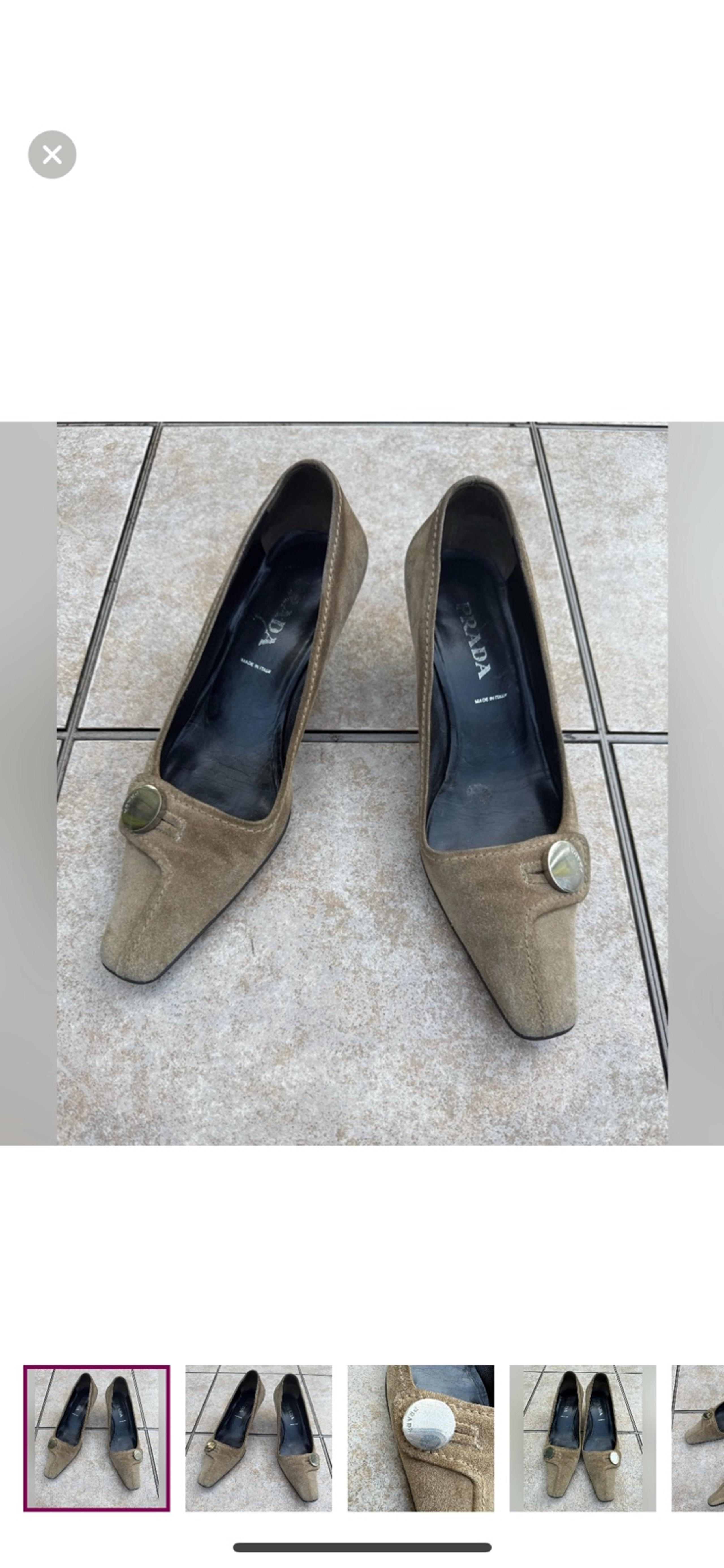 Prada Heels Elegant Suede Pumps