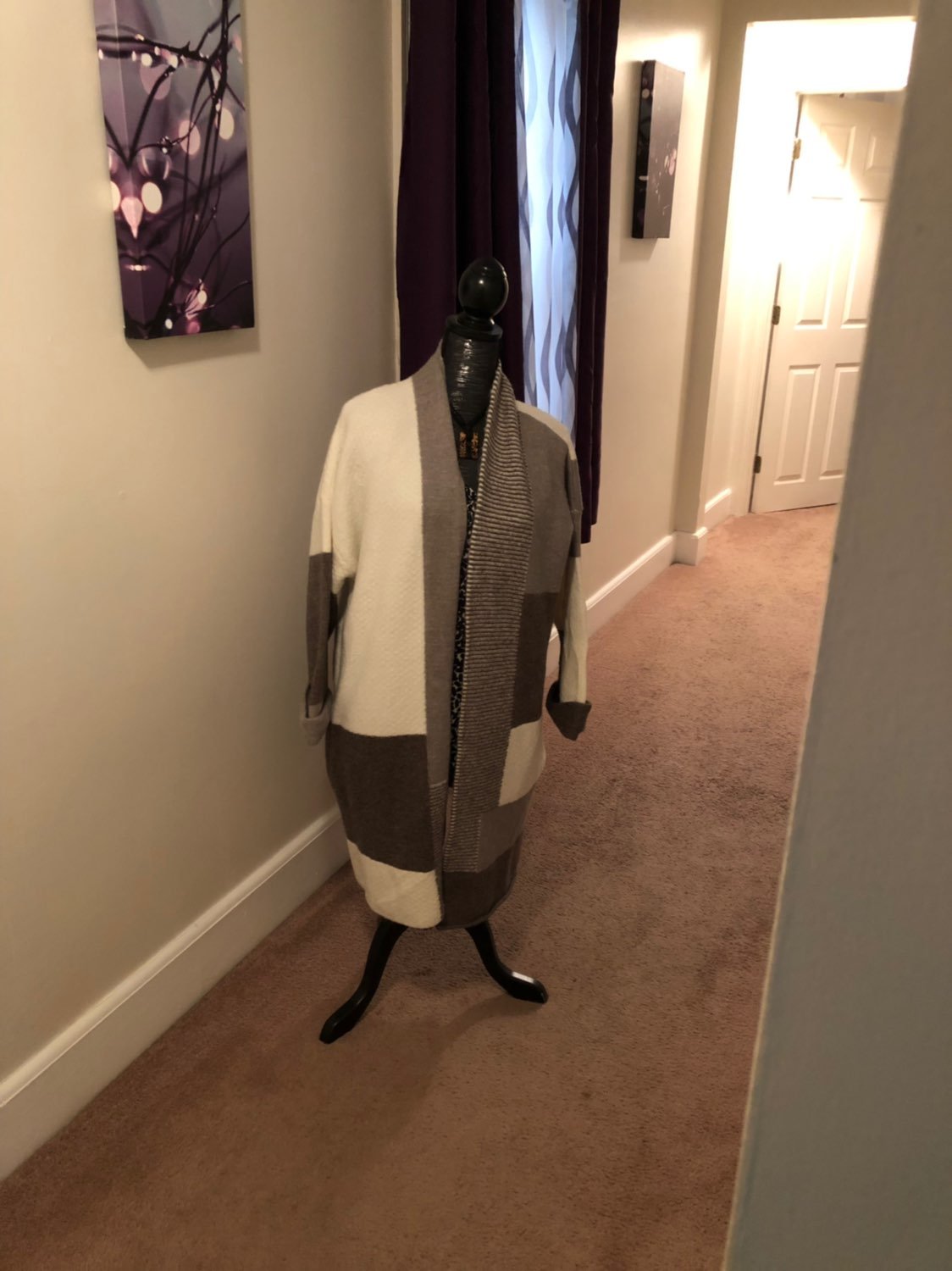 Sweater Grey ,ivory , New