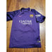 Nike FCB Barcelona Futbol Soccer QATAR Airways Shirt Jersey 28 Rios Youth Large