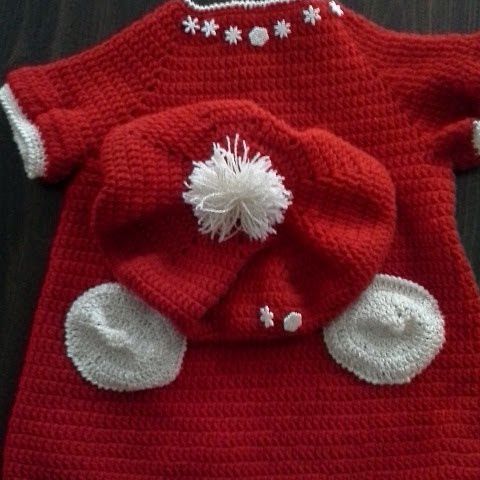 Snowflake Dress and Beret