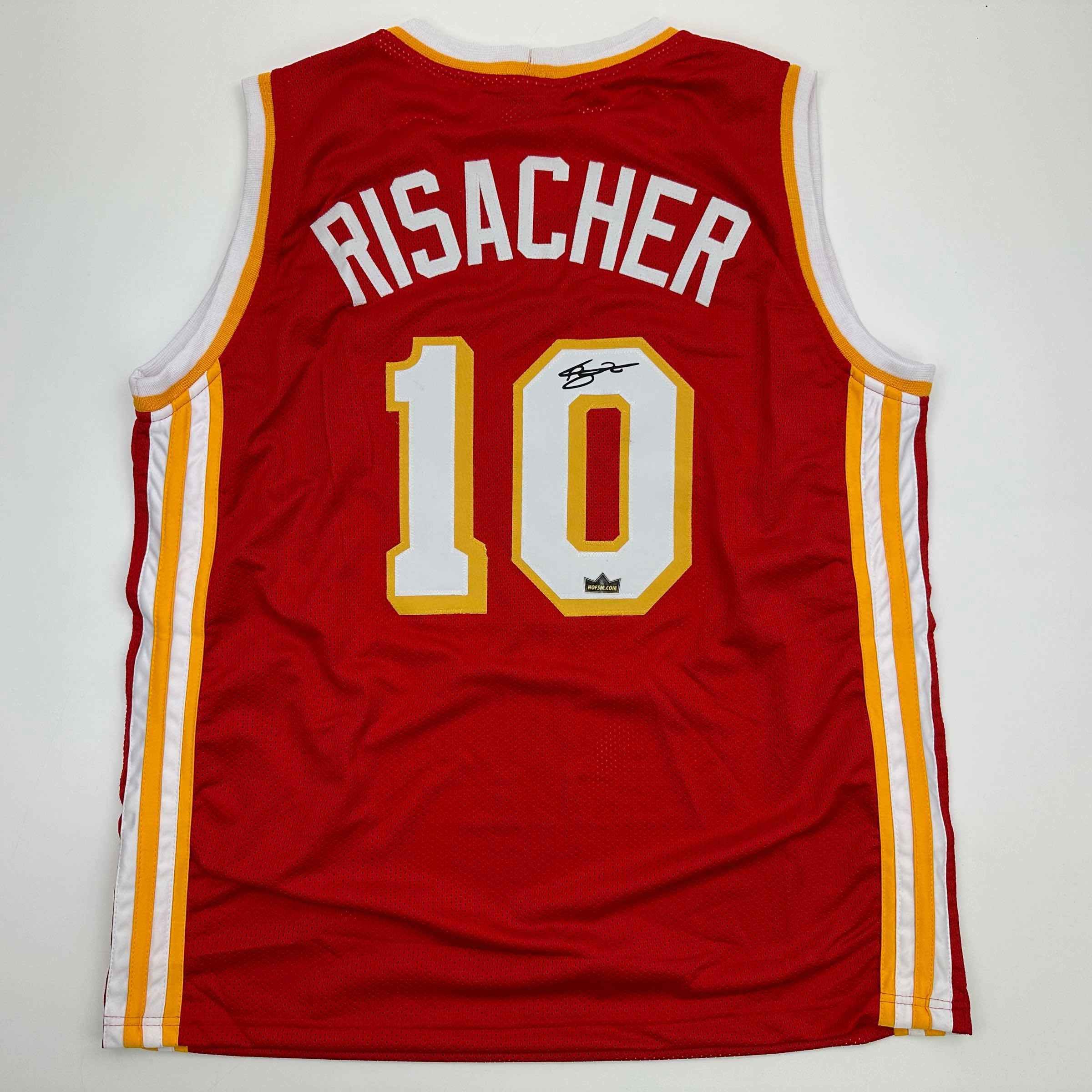 Facsimile Autographed Zaccharie Risacher Atlanta Red Auto Jersey Size Men's XL