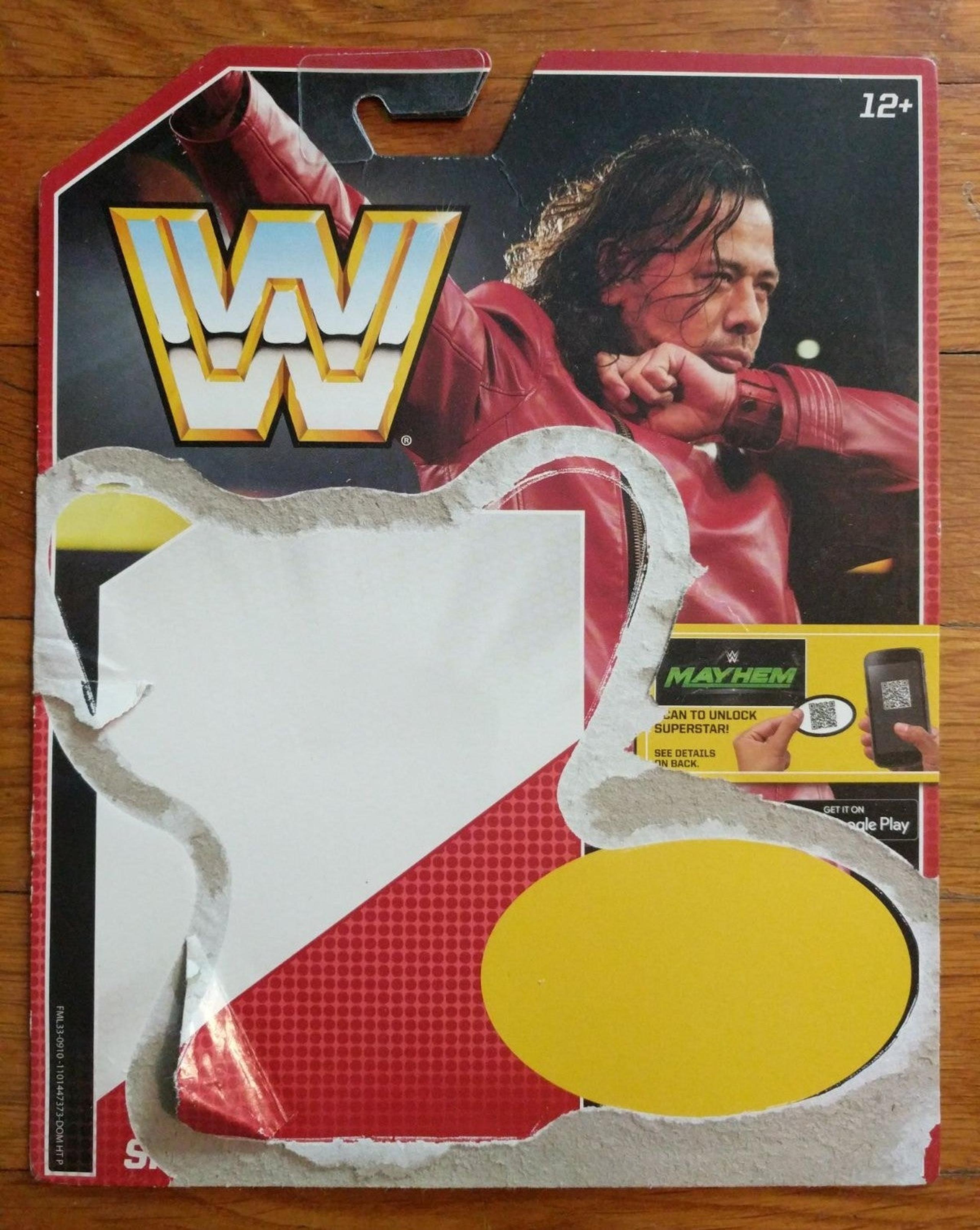 WWE Shinsuke Nakamura Figure Card Back
