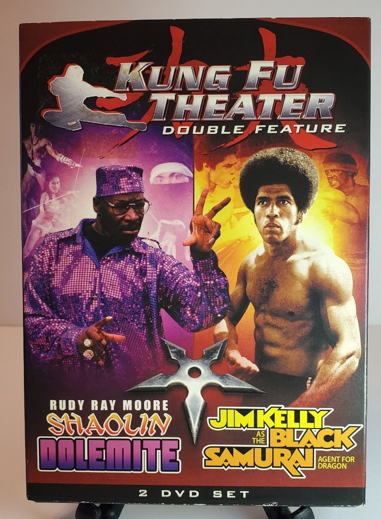 DVD Kung Fu Theather Double Feature: Shaolin Dolelmite & Black Samurai Rare