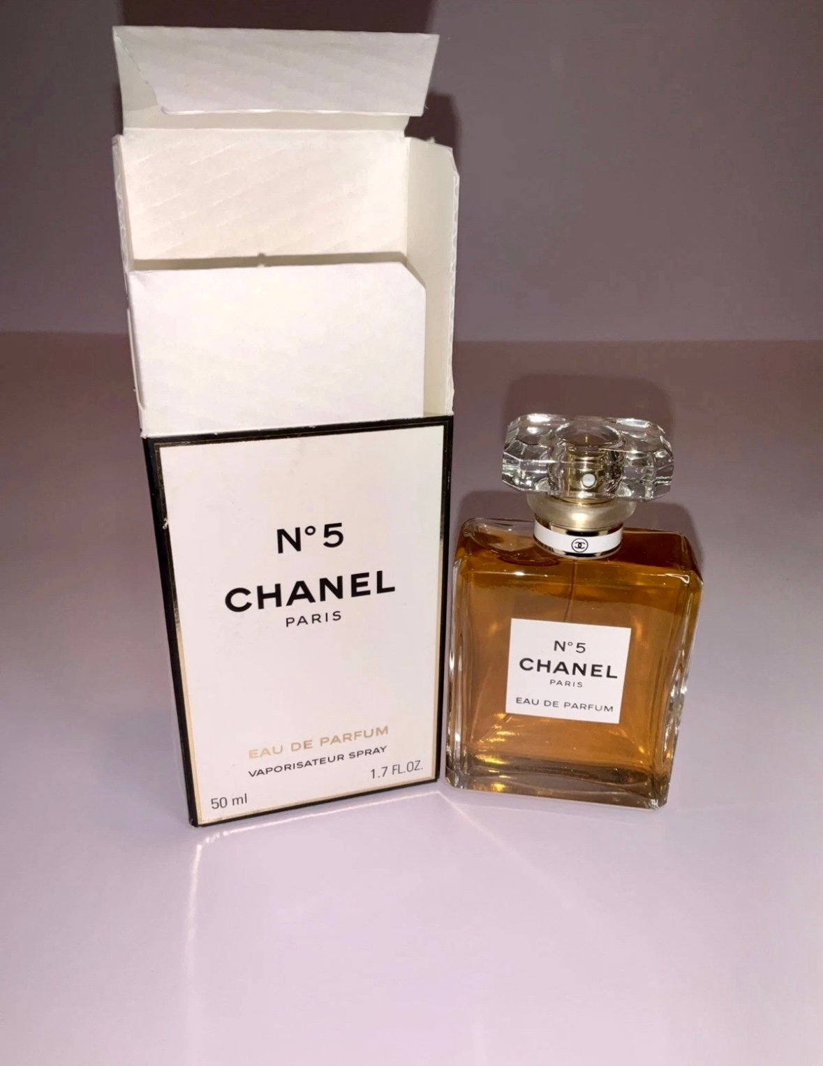 Vintage CHANEL No 5 Eau De Parfum Spray 1.7 Fl. Oz.