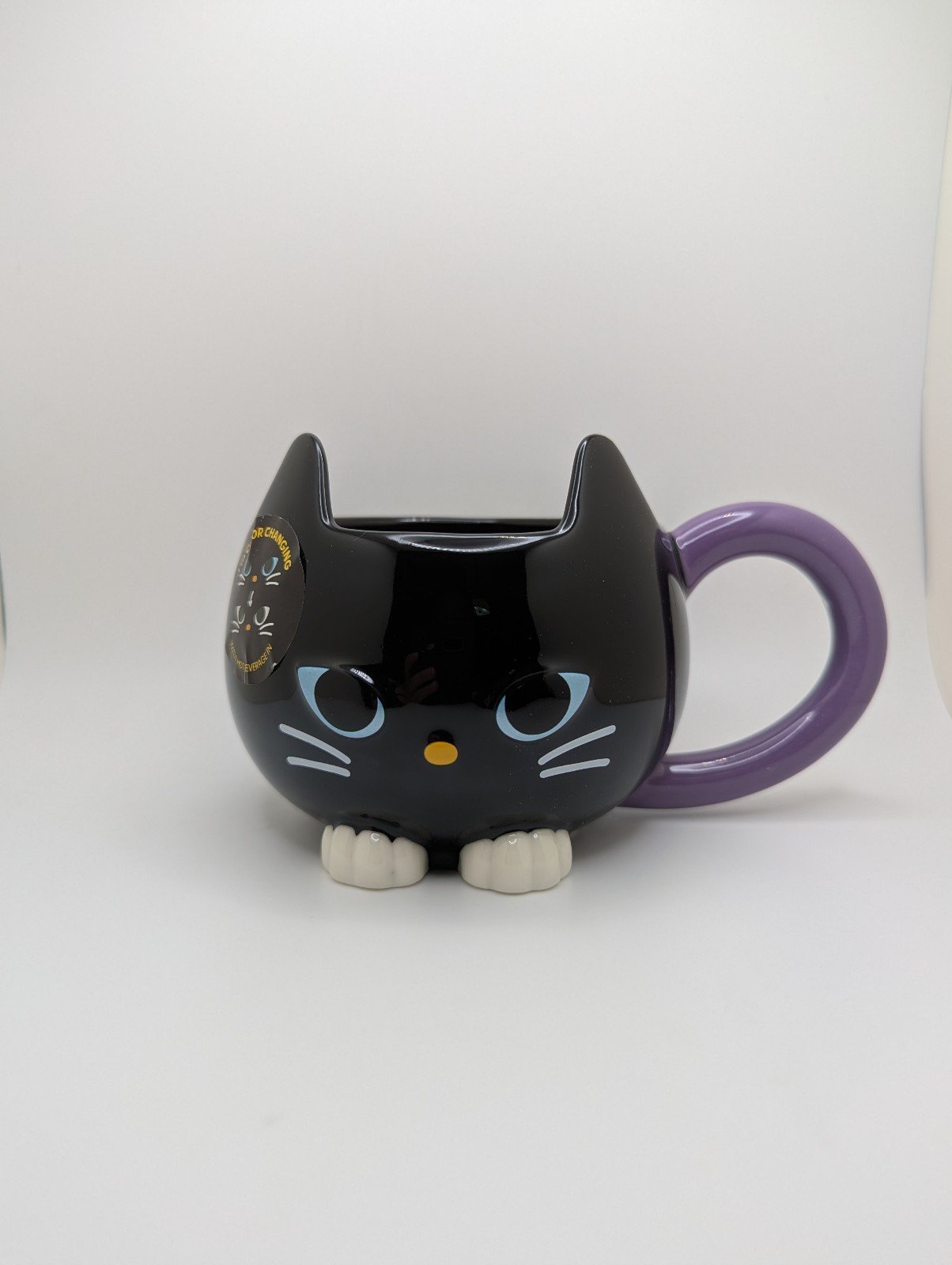Starbucks Asia 8oz black cat ceramic mug BNWT