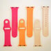 Apple Watch Pink, Light Orange, Hot Pink 3 Piece Silicone Band Strap 38/40/41 s/