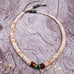 Handmade Shell, Pipestone & Turquoise Sterling Silver Bench Bead Heshi Necklace