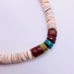 Handmade Shell, Pipestone & Turquoise Sterling Silver Bench Bead Heshi Necklace