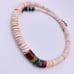 Handmade Shell, Pipestone & Turquoise Sterling Silver Bench Bead Heshi Necklace