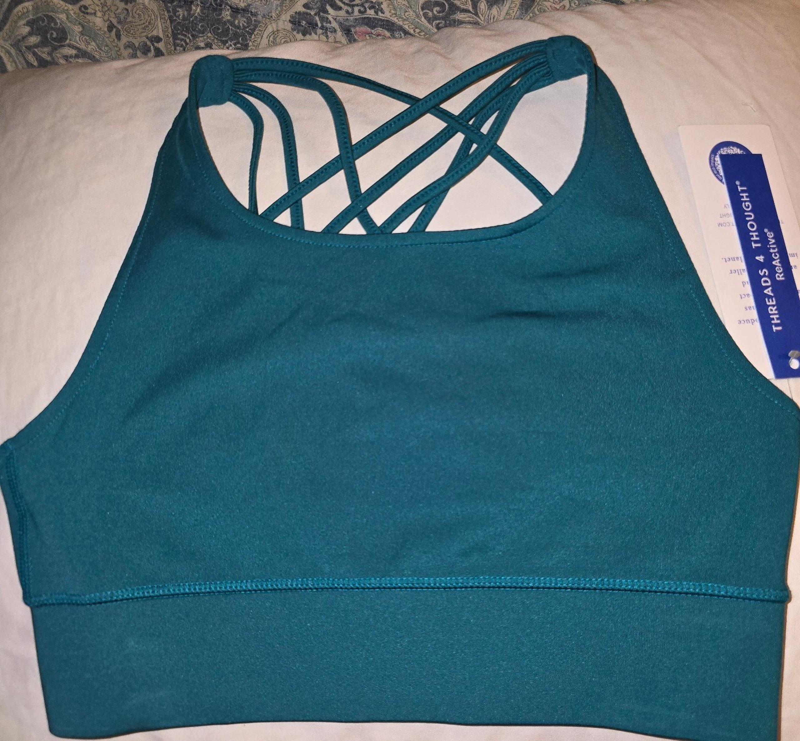 Thread 4 Thought Sports Bra Cypress Color NWT Size XS Originally $58