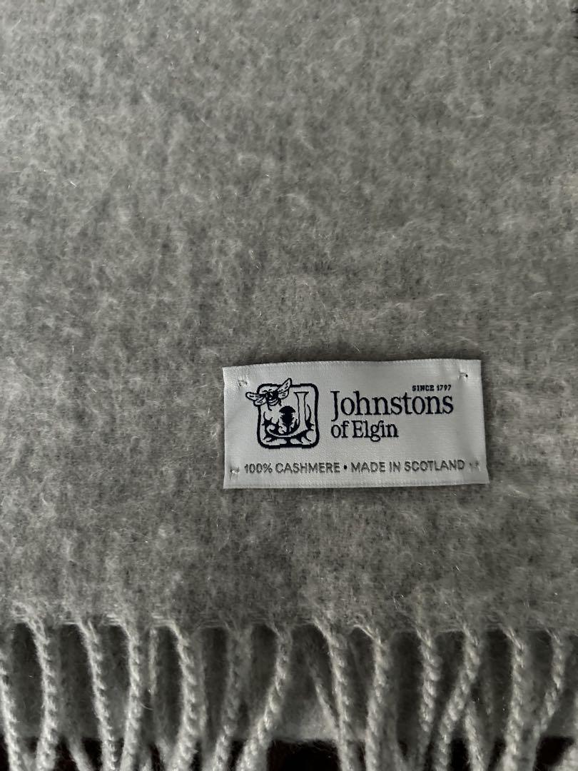 Johnstons of Elgin 100% Cashmere Scarf Gray