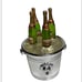 Vintage Silea Stainless Steel Knives With Champagne Bottle Handles Stored In Ice