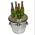 Vintage Silea Stainless Steel Knives With Champagne Bottle Handles Stored In Ice