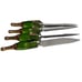 Vintage Silea Stainless Steel Knives With Champagne Bottle Handles Stored In Ice