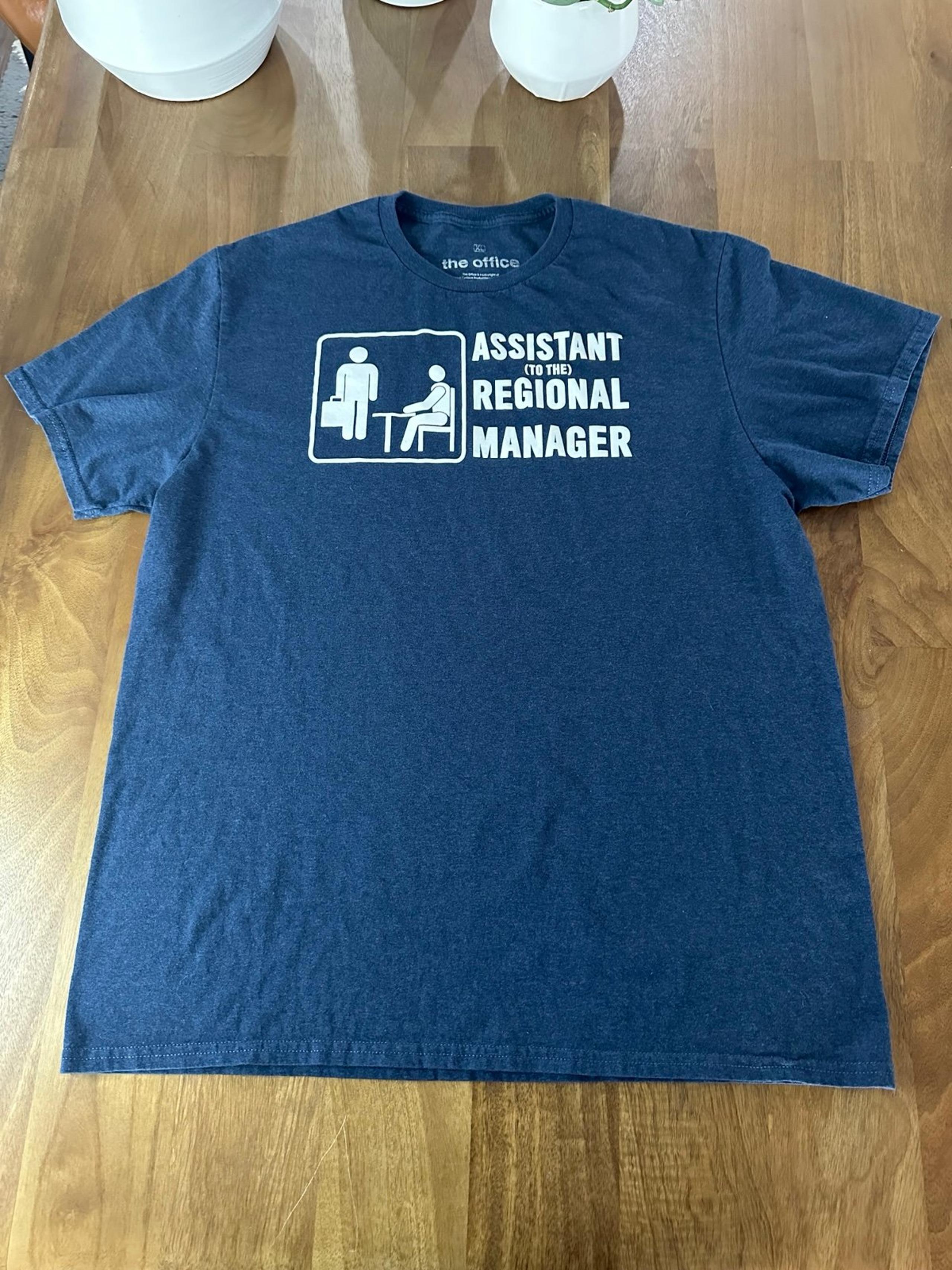 Assistant (to the) Regional Manager The Office Blue T-Shirt Men's XL