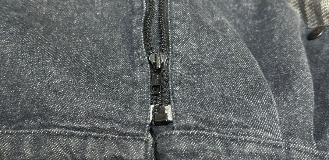 80's Italian Made Black Denim Riders Jacket