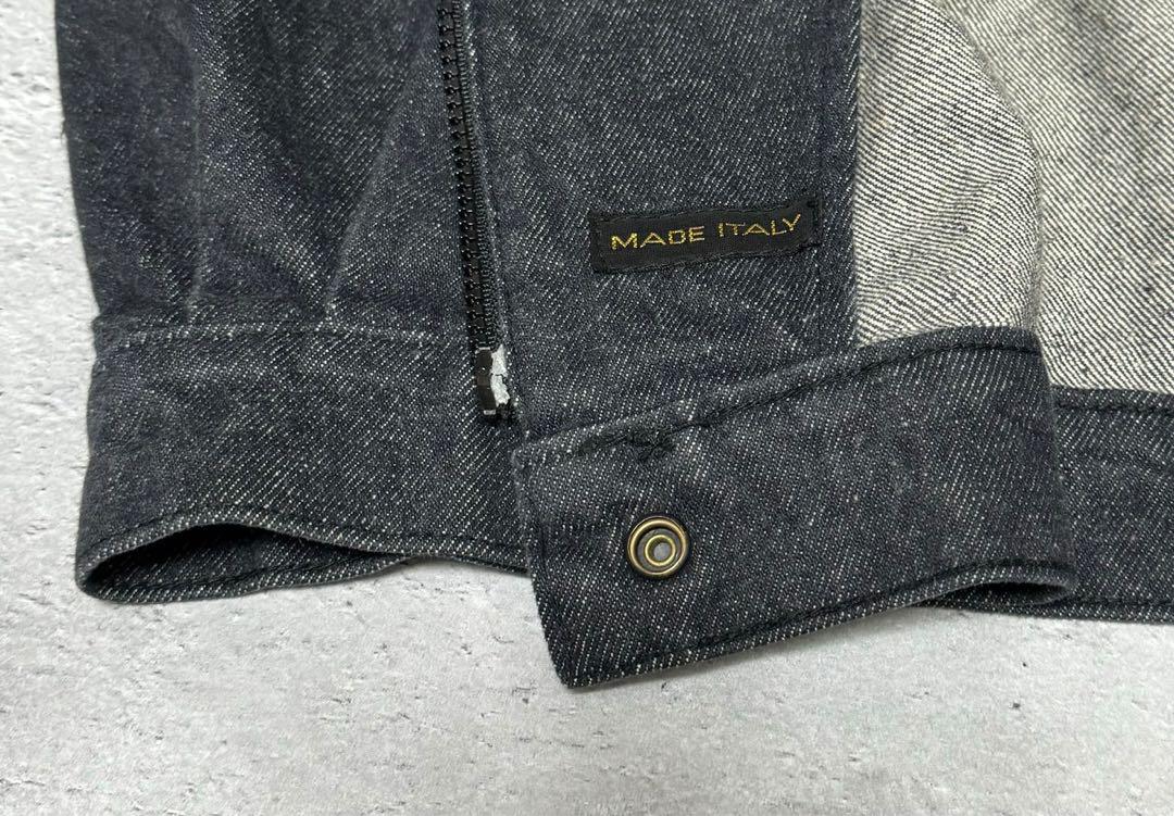 超大特価 Black Made Italian 80's Denim Jacket Riders ジャケット・アウター
