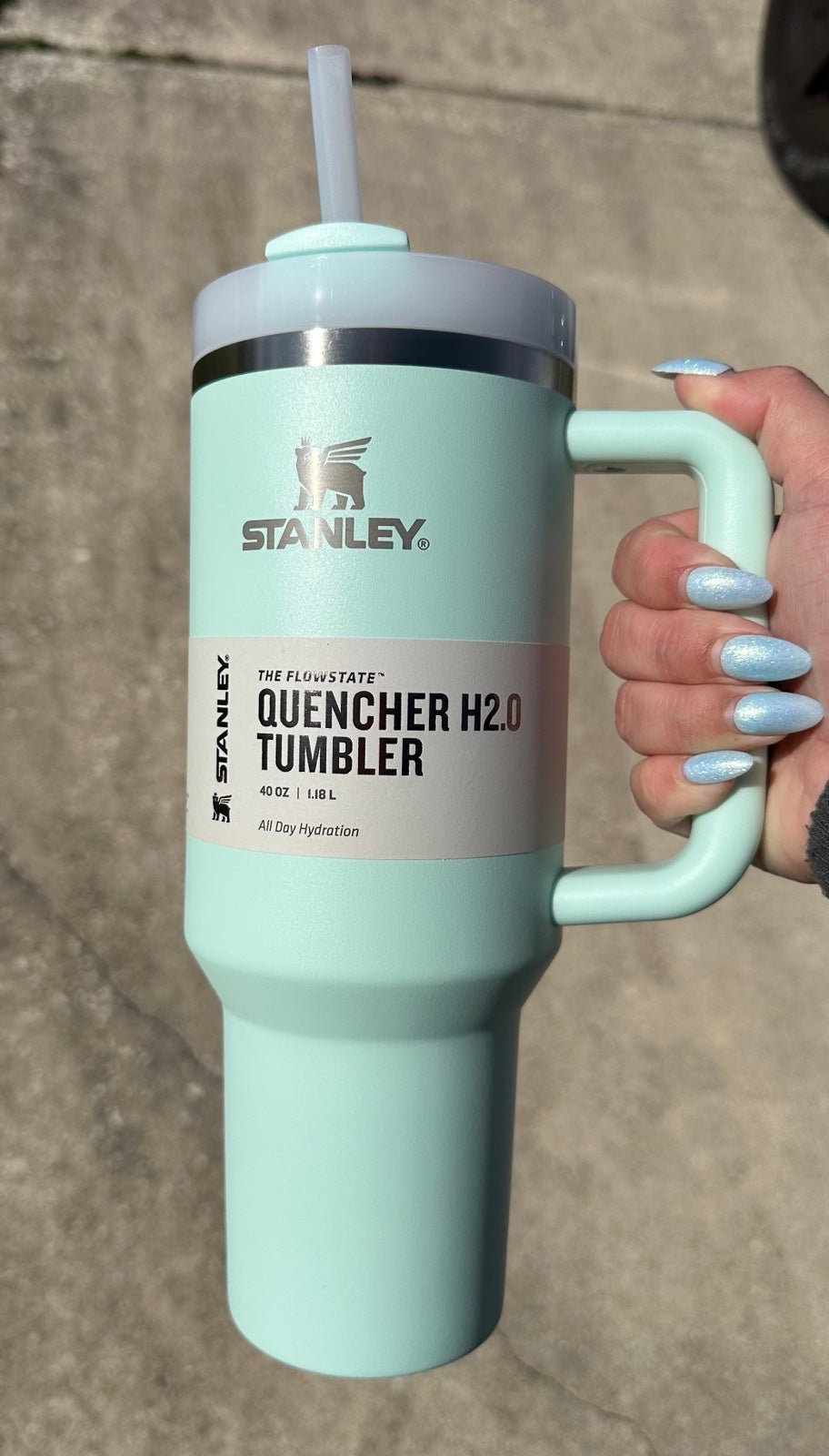 Stanley Quencher H2.0 40 oz Tumbler Mint Green