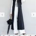 Ame no chi Hare Frilled Waist Warm Long Gilet