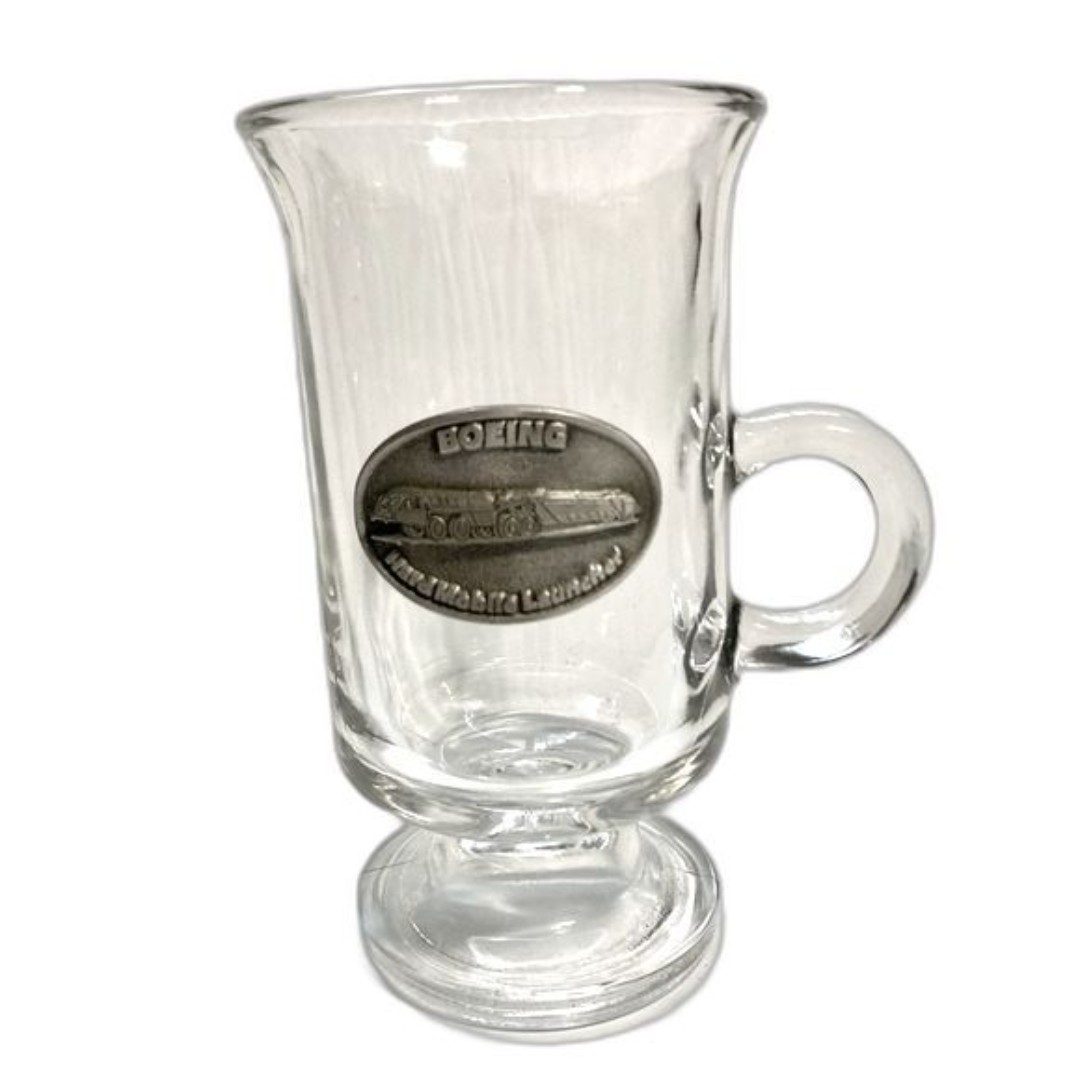 BOEING Hard Mobile Launcher Memorabilia Clear Glass Mug Cup Glass
