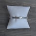 Brighton Impressions Bangle Bracelet Hinged Magnetic Silver Plated Engraved