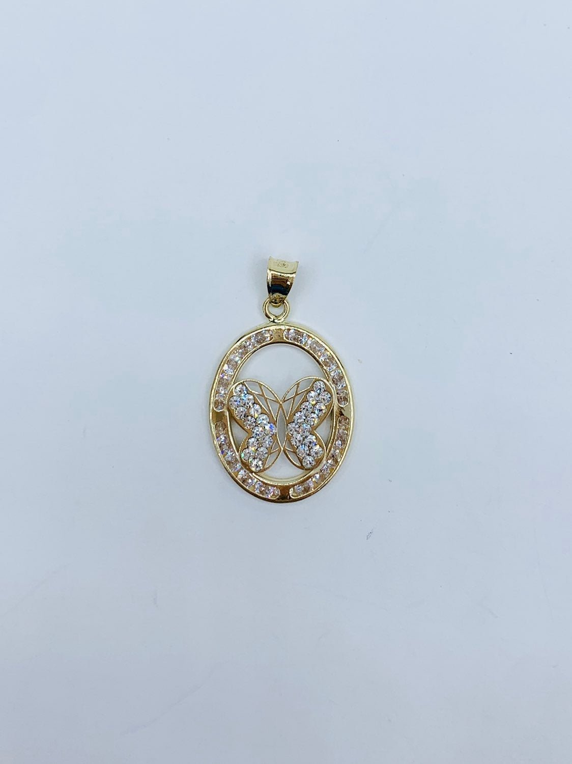10k gold pendant Butterfly