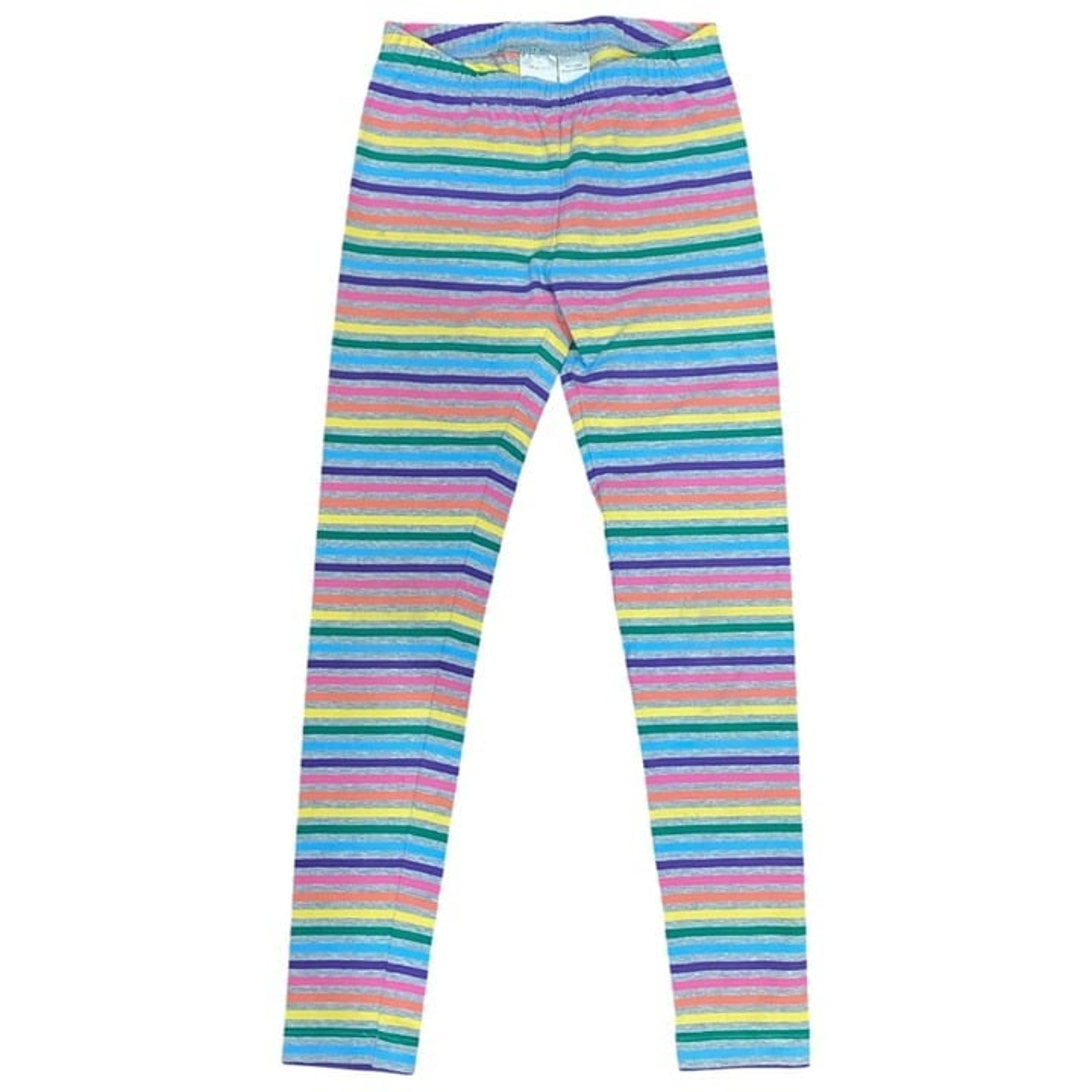 NWOT Hanna Anderson Striped Leggings Girls size 10 Multicolor