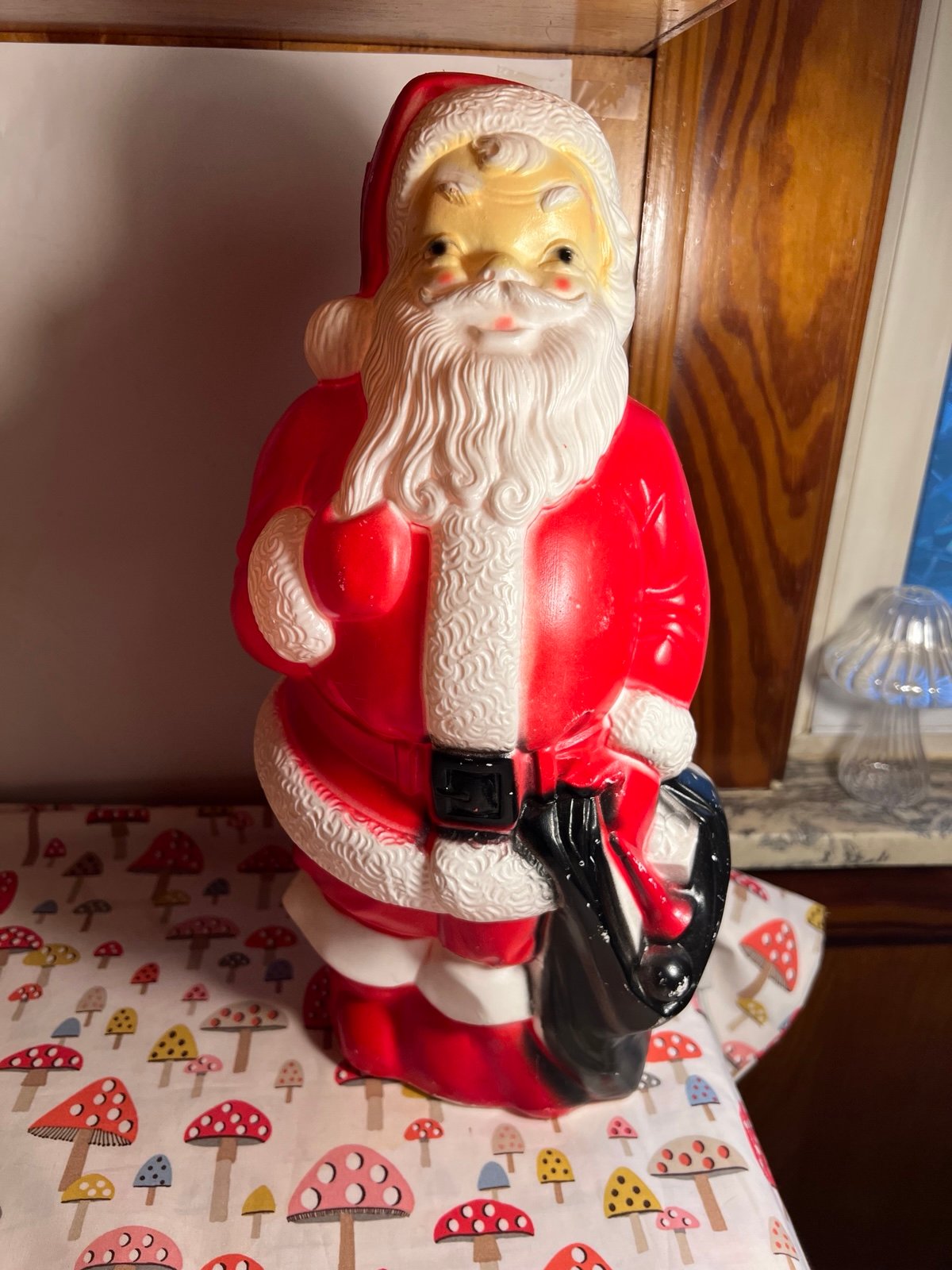 Empire Plastic Blow Mold Santa Claus Vintage 1968 Christmas