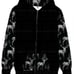 Classic Black Deer Zip-Up Hoodie 2 size options