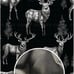 Classic Black Deer Zip-Up Hoodie 2 size options
