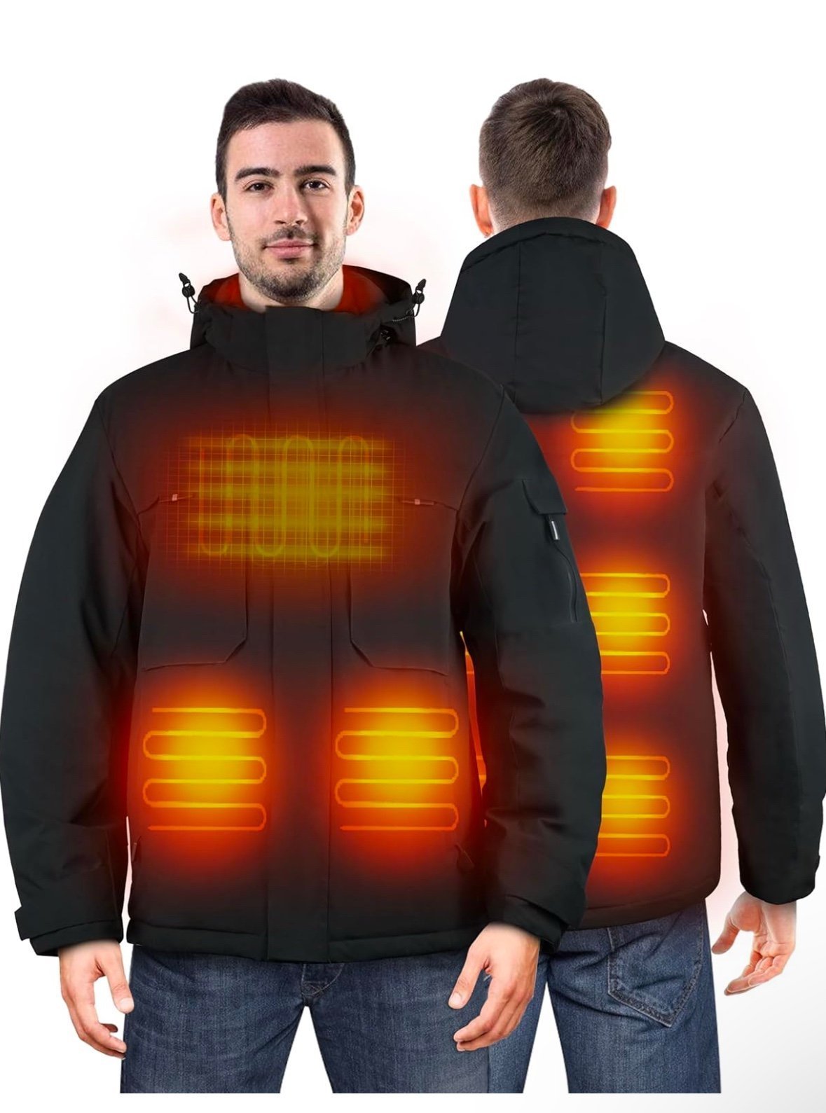 Heated Jackets for Men Women - Rechargeable Men's Soft Shell Winter Heating