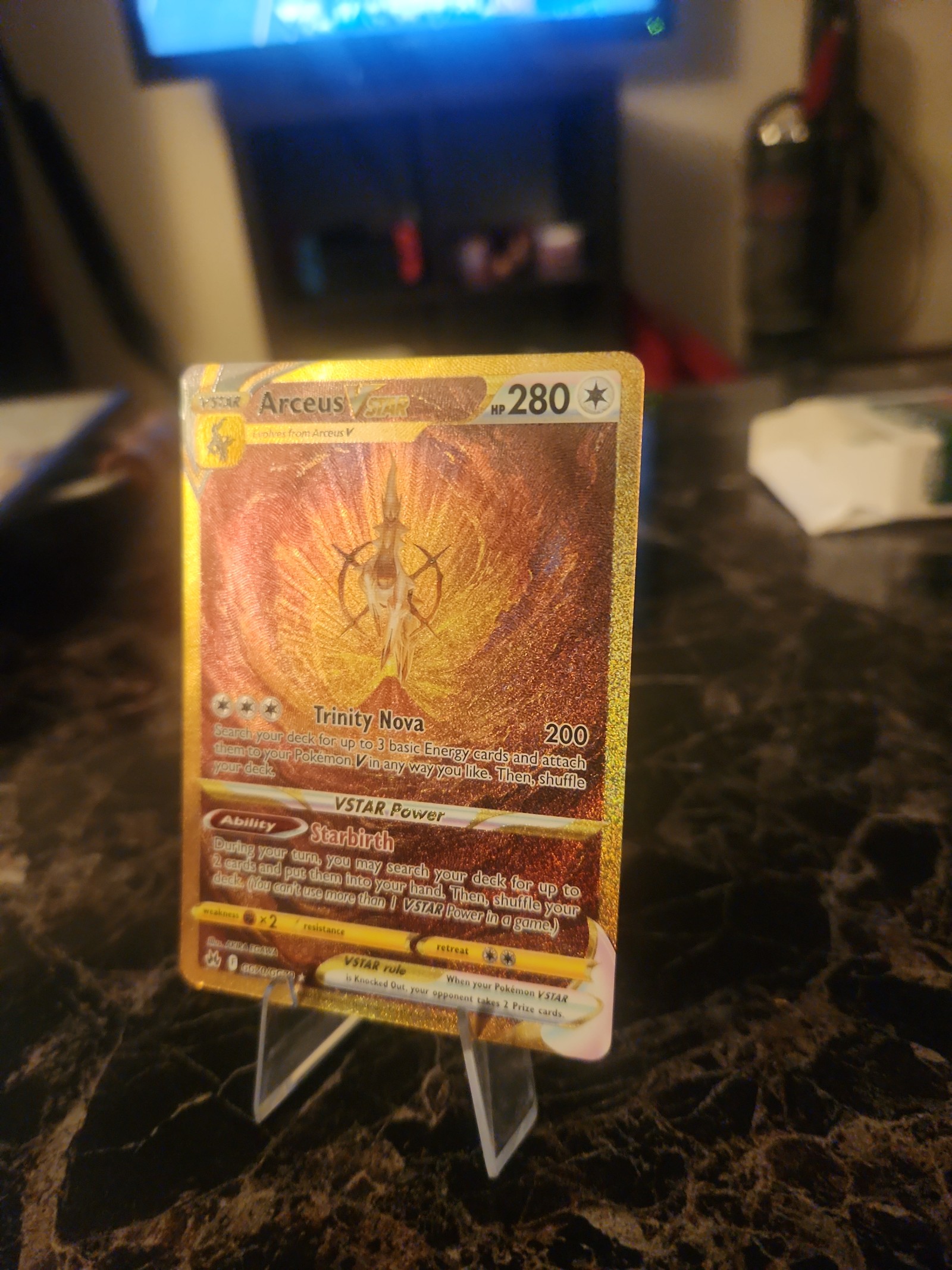 Arceus  Gold VStar Crown Zenith