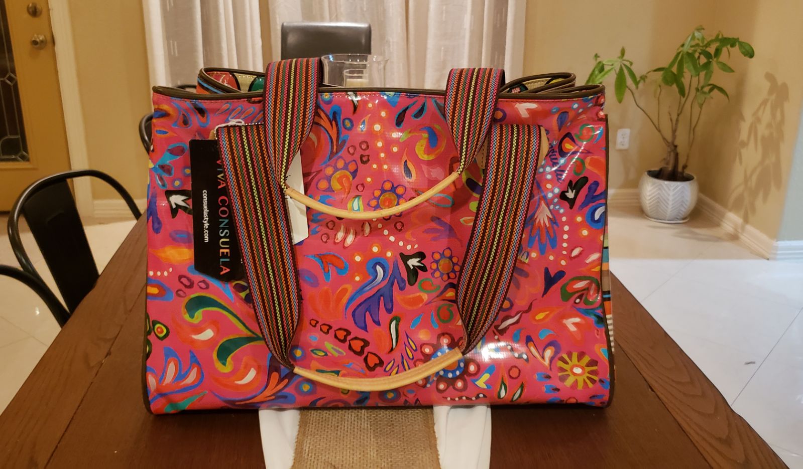CONSUELA PINK SWIRLY GRANDE TOTE Women s handbags