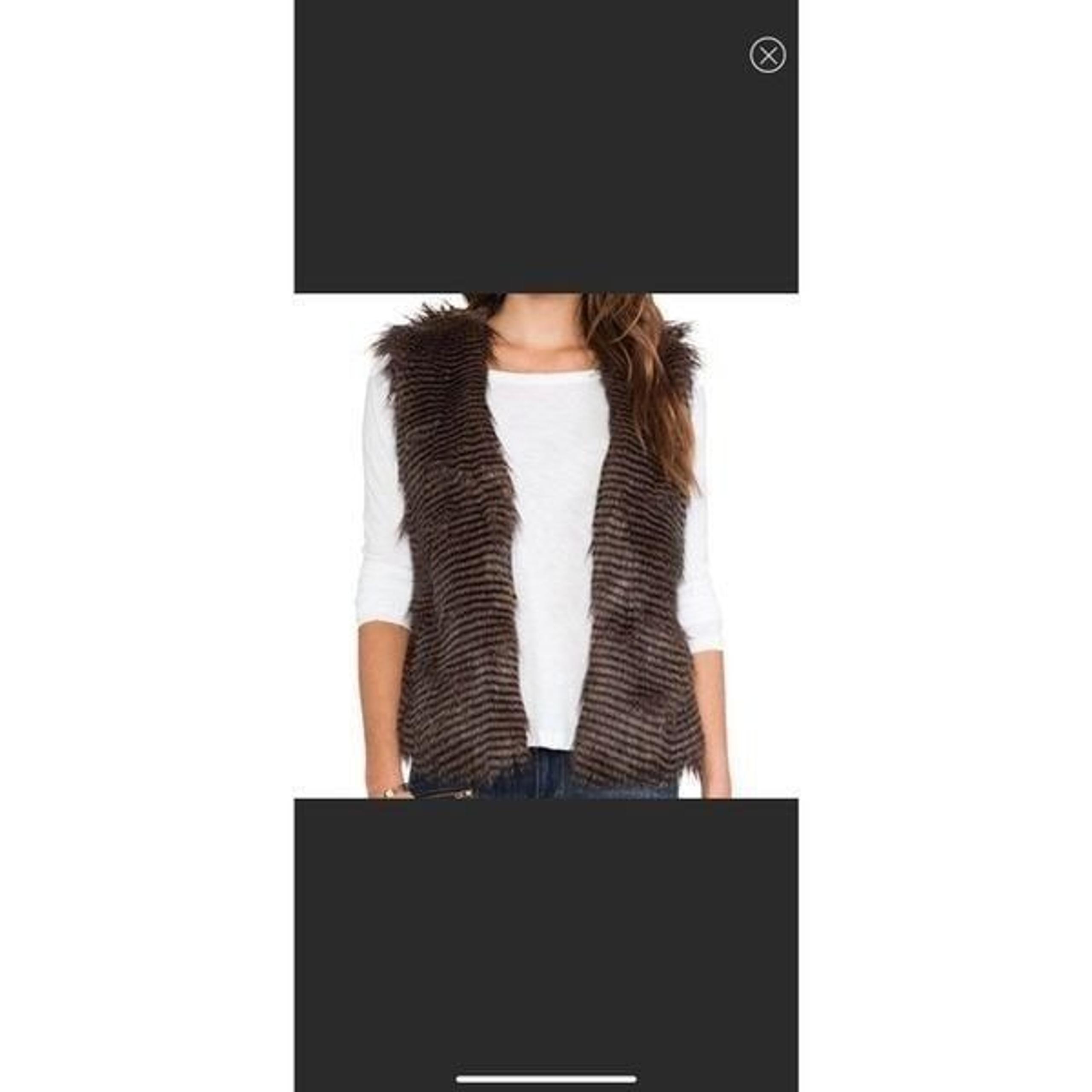ROMEO & JULIET COUTURE Angora Fur Vest