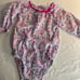 Oshkosh b'gosh Girls Hot Pink Floral Two Piece Overall Jumper Dreds 12 Months
