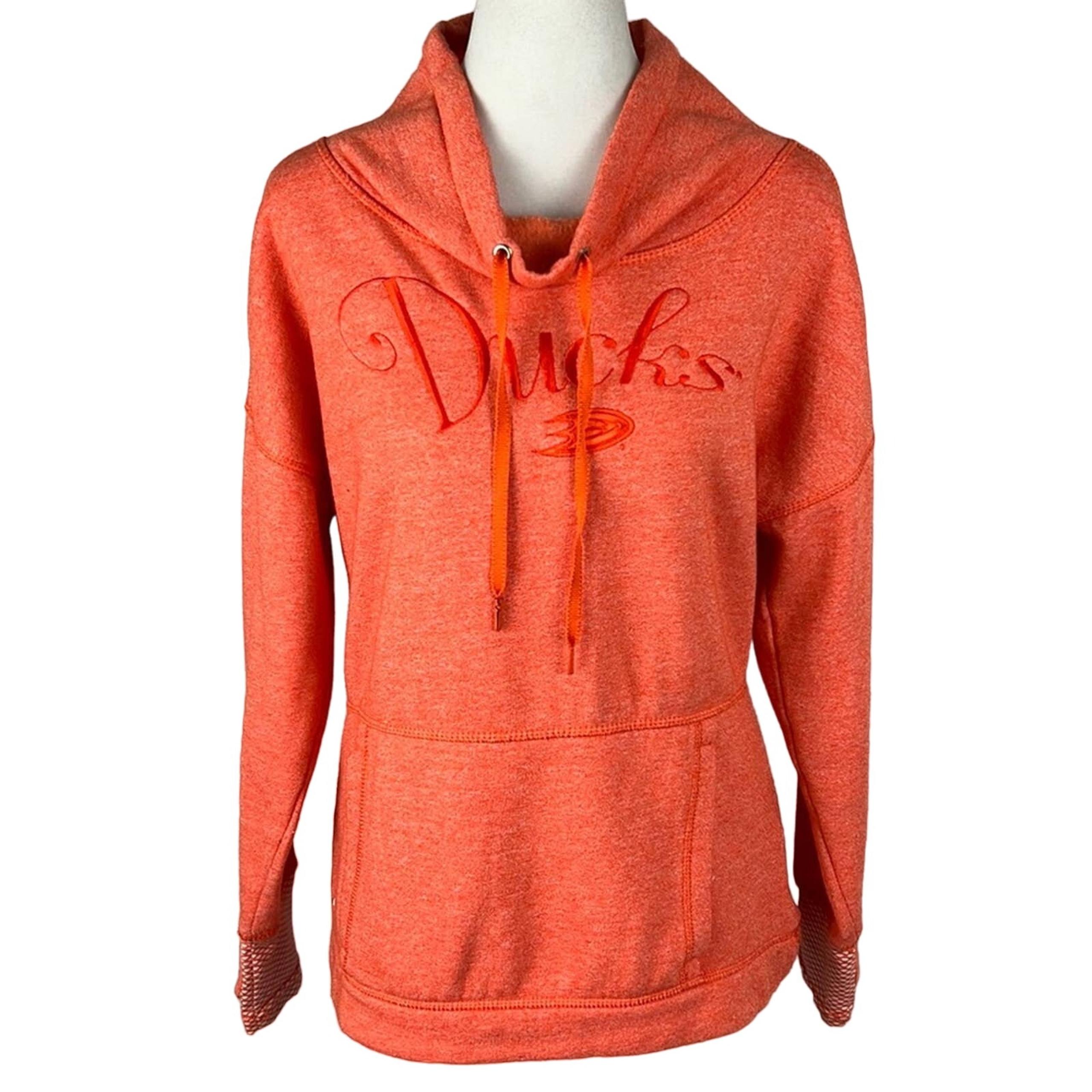 Antigua | Anaheim Ducks Sweatshirt | Signature Orange | Embroidered | Size S