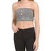 Walter Baker Crop Top Womens Large Gabby Tube Houndstooth Festival Goth Summer