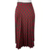 Vintage Skirt Handmade High Waisted Checker Print Accordion Pleats A Line Red
