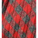 Vintage Skirt Handmade High Waisted Checker Print Accordion Pleats A Line Red